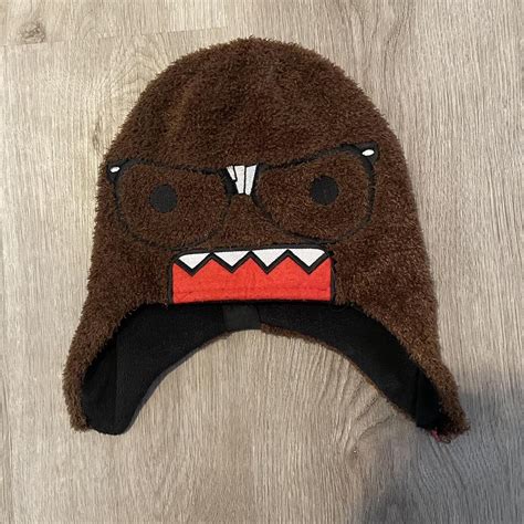 -insanely rare official nerd domo kun beanie -fur... - Depop