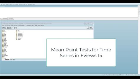 Image result for EViews Mean