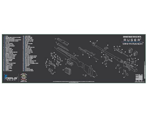 Buy Mini 14 Cleaning Mat - Schematic (Exploded View) Diagram Series 3 ...