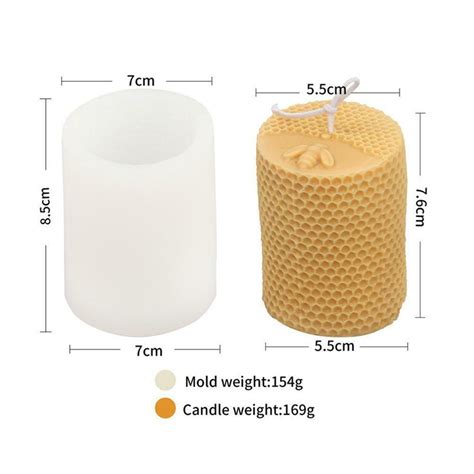 3D Silicone Honeycomb Columnar Candle Mold Handmade Beehive – UG LAND INDIA