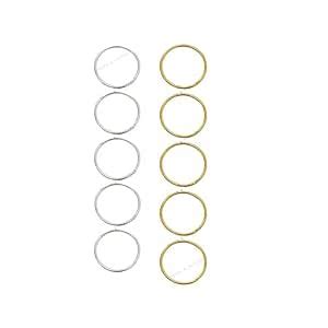 Young & Forever Gift "Boho Gypsy Collection" Silver Circles Hair Loops ...
