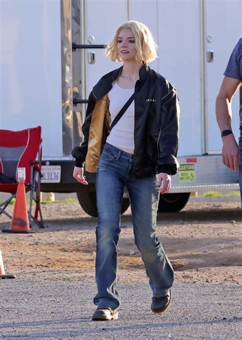 Anya Taylor-Joy Rocks Bold Look on Lucky Set • CelebMafia