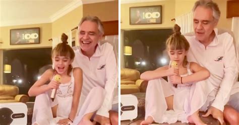 Andrea Bocelli And His Daughter Sing Charming Duet