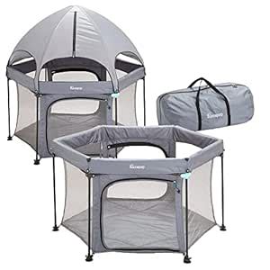 Buy hiccapop 53” PlayPod Outdoor Baby Playpen with Canopy, Deluxe ...