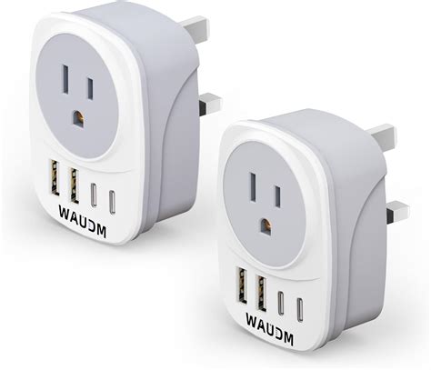 Amazon.com: 2 Pack Ireland Travel Plug Adapter Set Type G Power Outlet ...