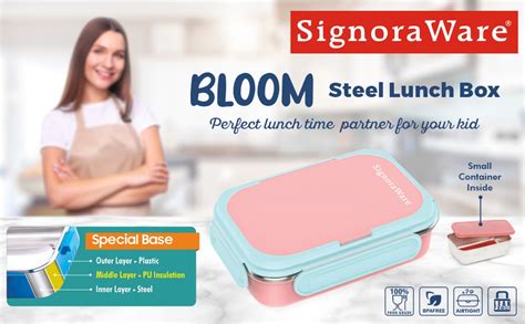 Buy Signora Ware Bloom Puff Insulated 850+180Ml Warm Compact Lunch ...