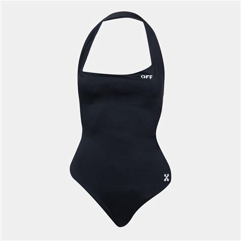 Off White One Piece Swimsuit Price in India | Culture Circle