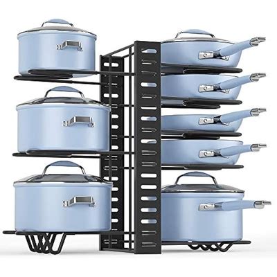 Felibeaco Adjustable Pots and Pans Organizer Rack for Cabinet, India | Ubuy