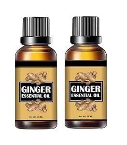 TOOVUS Belly Drainage Ginger Essential Oil Plant Aroma Oil, Slimming ...