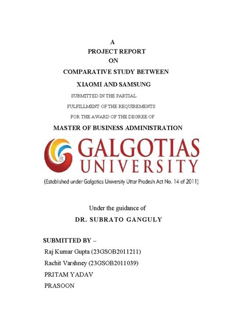 Group 10 IA 2 MM PPT Raj kumar guptappt - A PROJECT REPORT ON ...