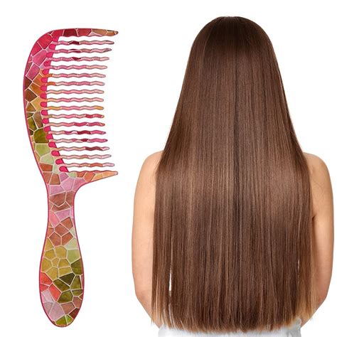 Buy Wet Brush Hair Comb Detangler Wide Tooth Comb for All Hair Types ...