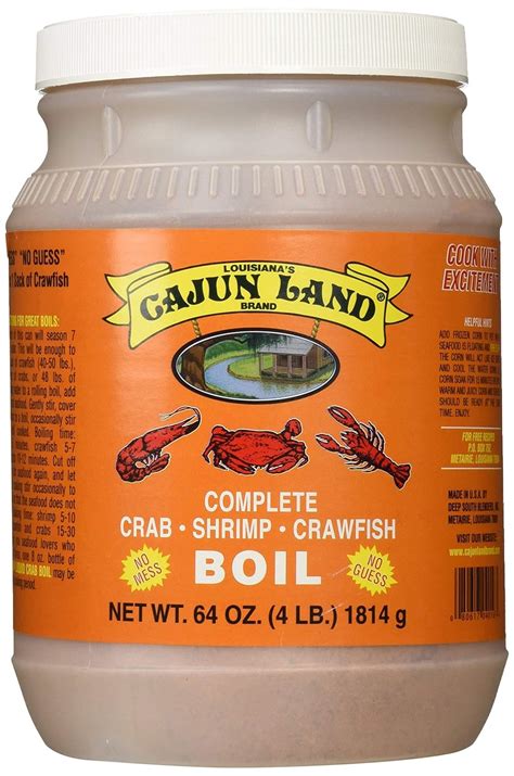 Buy Cajun Land Crab Shrimp Crawfish Boil Complete 4 Lbs - 2 pack Online ...