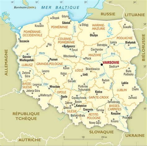 Pologne - Atlas & cartes - Encyclopædia Universalis