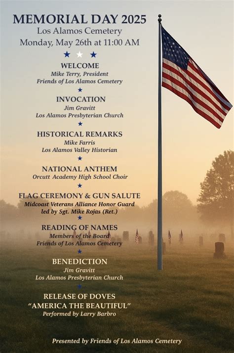 Memorial Day 2025 - Friends of Los Alamos Cemetery | Los Alamos California