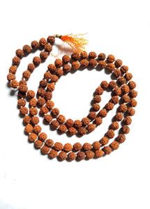 YIT Natural 108 bead Rudraksha Necklace for men,5 Mukhi Rudraksha mala ...