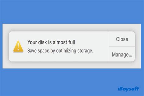 [Fixed!] Your (Startup)Disk Is Almost Full Error on Mac