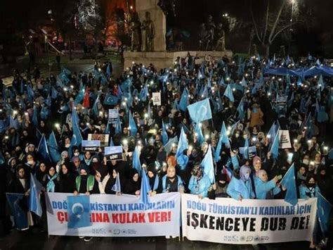Anti-China protest march held in Istanbul