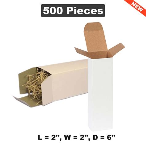 Spacious Cardboard Box Perfect for Versatile Storage 2" x 2" x 6", Size ...