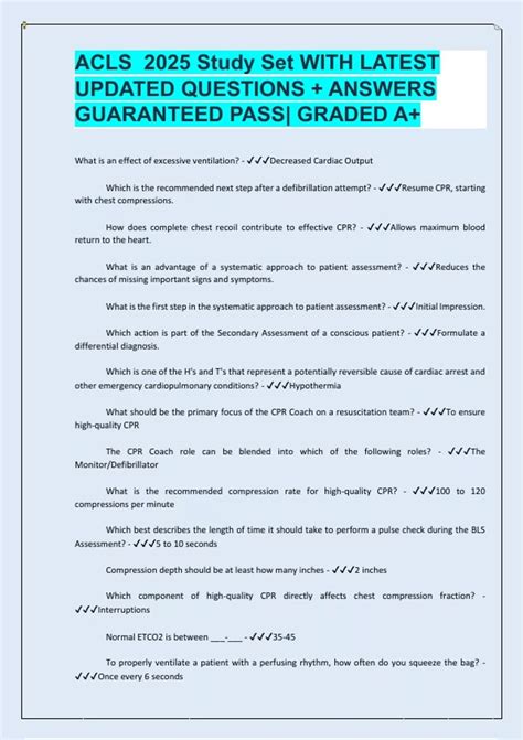 ACLS Study Questions 的图像结果