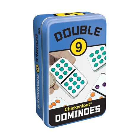 Double 9 Chickenfoot Dominoes Set