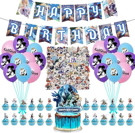 Genshin Impact Birthday Party Decorations Supplies India | Ubuy