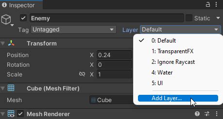 Layer Mask Unity 的图像结果