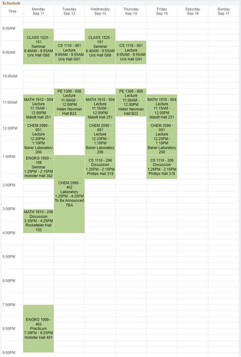 Is this COE freshman schedule manageable? : r/Cornell