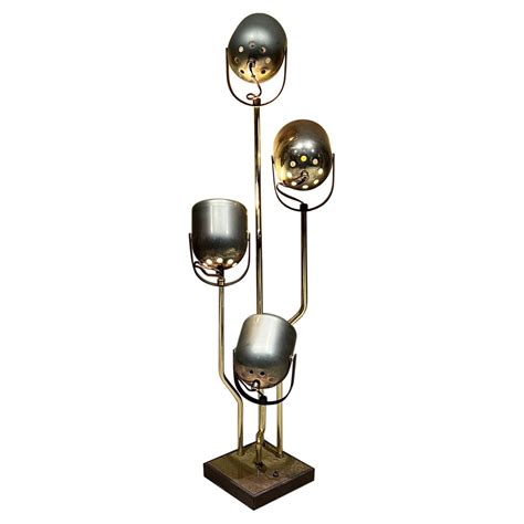 Four-Spotlight Brass Floor Lamp by Reggiani For Sale at 1stDibs | brass ...