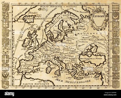 Retro map of europe hi-res stock photography and images - Alamy