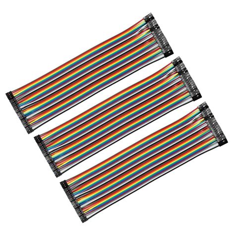 uxcell Female to Female 40P Jumper Wire 2 to 2.54mm Pitch Ribbon Cable ...