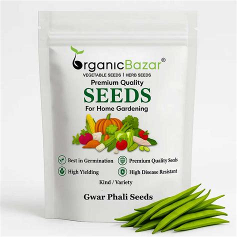Buy Best Quality Gwar Phali (Cluster Beans) Seeds – Organicbazar