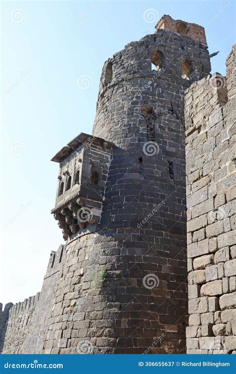 Daulatabad Fort Near Aurangabad, Maharashtra, India. Stock Image - Image of fortress, historic ...