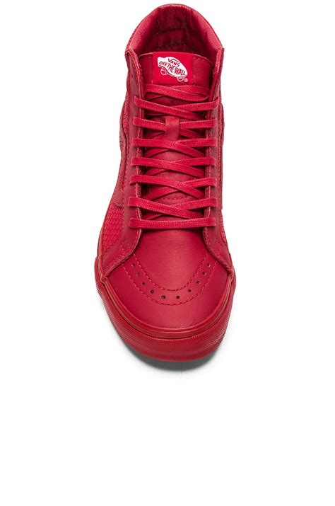 Vans + Sk8 Hi Reissue in Chili Pepper | REVOLVE