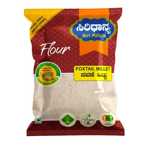 Siri Foxtail Millet (Navane) Flour -500g - Sake of Health - A Division ...
