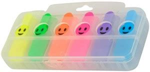 Flipkart.com | Definite Art Mini Pocket Emoji Theme Smiley Highlighters ...