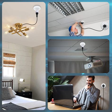 Buy 3Pack 3 Prong Light Socket to Plug Adapter,Polarized Light Socket ...