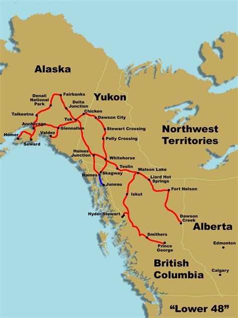 Alaska Physical Map