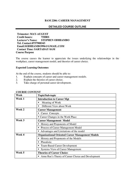 Image result for Management Development Course Outline