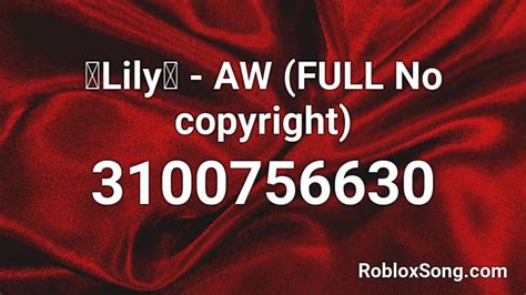 Lily Roblox ID Code 的图像结果