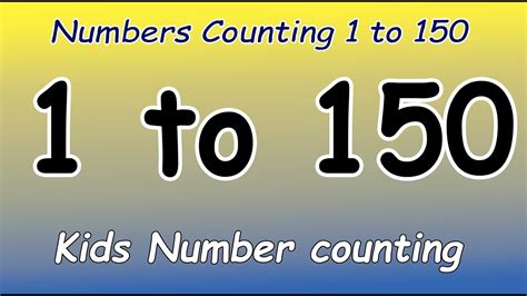 1 to 150 | 1 to 150 counting | 1 to 150 Number | 1-150 counting in english | counting numbers 1-150