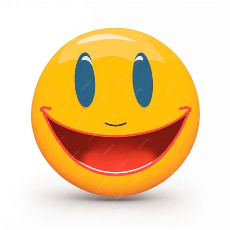 Premium Vector | Smiling face emoji or emoticon icon with happy eyes vector illustration