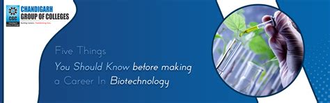 5 Things to Know Before a Career in Biotechnology | CGC
