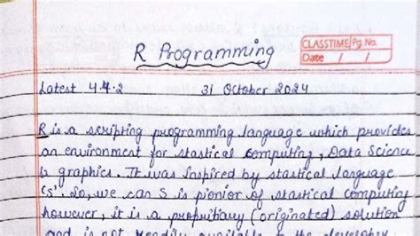 R-Programming Unit 1: Introduction to Statistical Analysis - Studocu