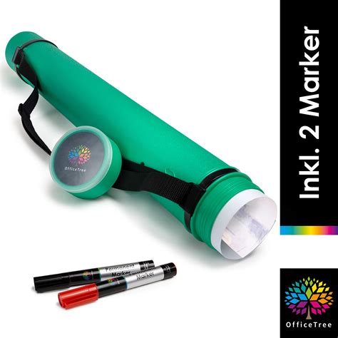 Buy OfficeTree Art Tube Case Green - Drawing Tube for Transport and ...