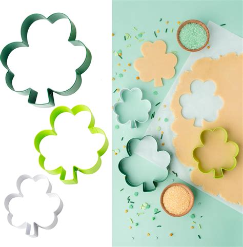 Amazon.com: Cookie Cutter Kingdom, Shamrock Cookie Cutters, 3 Pack ...