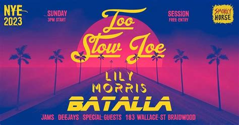 NYE Sunday sesh w/Too Slow Joe, live jamming, Horse DJs...FREE ENTRY ...
