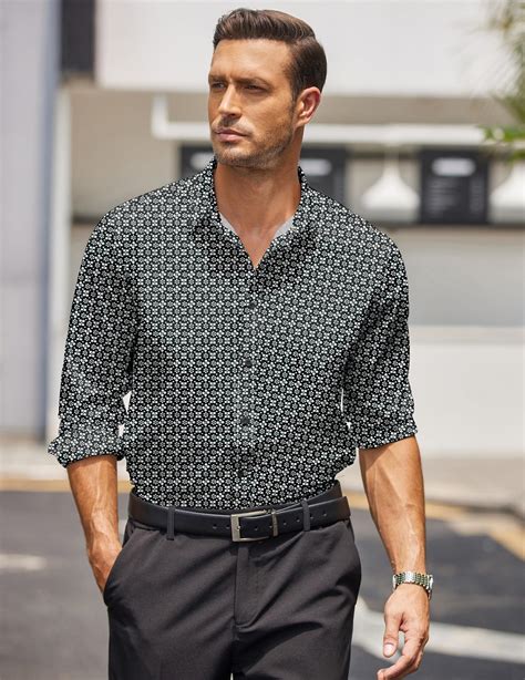 Snapklik.com : Mens Wrinkle Free Dress Shirts Long Sleeve Button Down ...