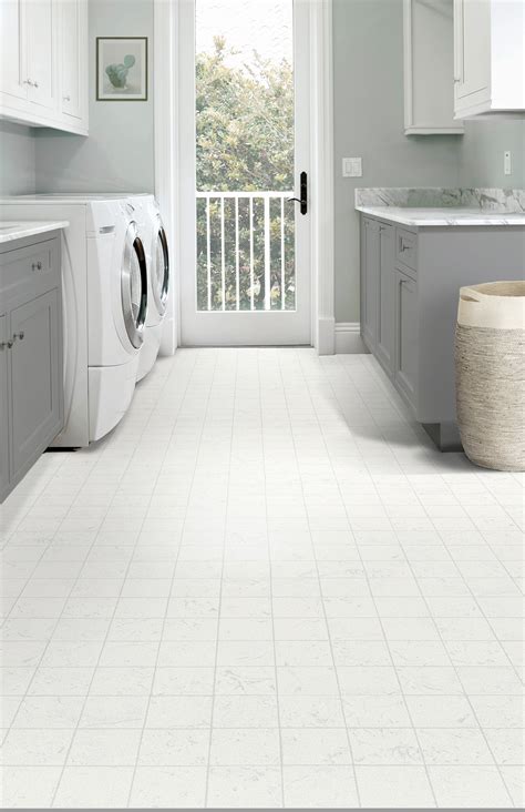 White Vinyl Flooring Roll