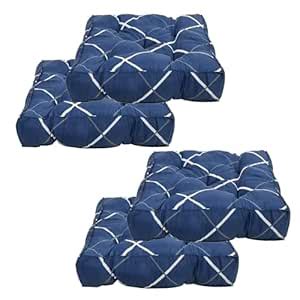 Kuber Industries Geometric Seamless Pattern Microfiber Square Chair Pad ...