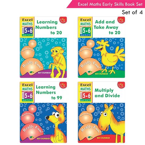 Buy Excel Maths Early Skills Ages 5 - 6 Years (Set of 4) |Learning ...
